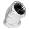 PR-Series Class 150 Malleable Galvanized Iron 45° Elbow