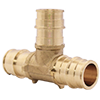 No Lead DZR Forged Brass Cold Expansion PEX Tee