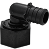 PPSU Plastic Crimp/Cinch PEX x FNPT Swivel Elbow