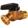 No Lead Forged Brass No-Kink 1/4-Turn Ball Valve Hose Bibb