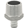 304 Stainless Steel Crimp/Cinch PEX x MNPT Reducing Adapter