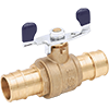 Brass F1960 PEX Ball Valve w/Tee Handle