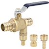 No Lead Brass Crimp/Cinch PEX Thermal Expansion Relief Valve with Outlet Adapter Kit