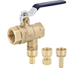 No Lead Brass FNPT Thermal Expansion Relief Valve with Outlet Adapter Kit