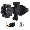 No Lead 1/4-Turn Black Anti-Siphon Frostfree Sillcock with Softouch Handle