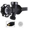 No Lead Multi-Turn Black Anti-Siphon Frostfree Sillcock