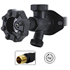 No Lead Multi-Turn Black Anti-Siphon Frostfree Sillcock with Softouch Handle