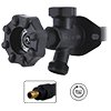 No Lead Multi-Turn Black Anti-Siphon Frostfree Sillcock with Softouch Handle