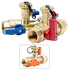 No Lead Forged Brass FNPT Tankless Water Heater Valve Kit with Recirculation Valve