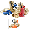No Lead Forged Brass Crimp PEX Tankless Water Heater Valve Kit with Recirculation Valve